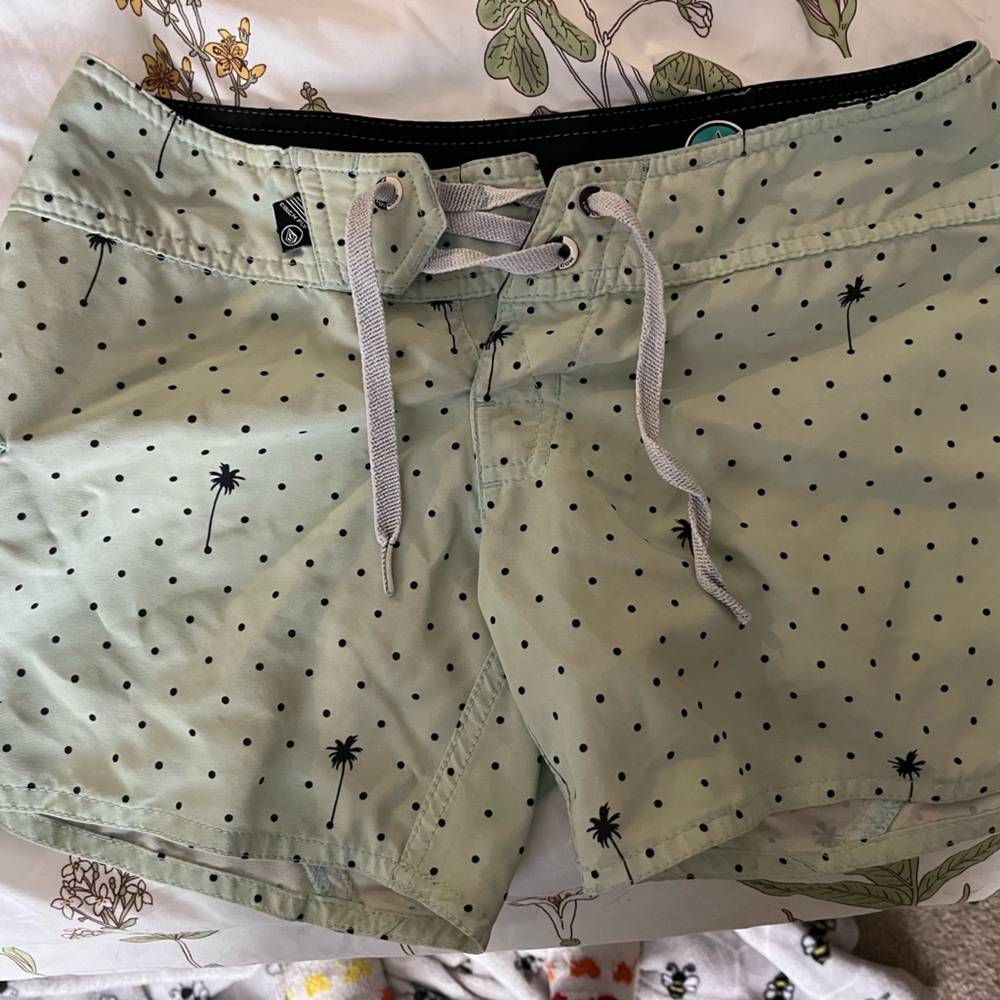 Teal Palm Tree Women’s Board Shorts